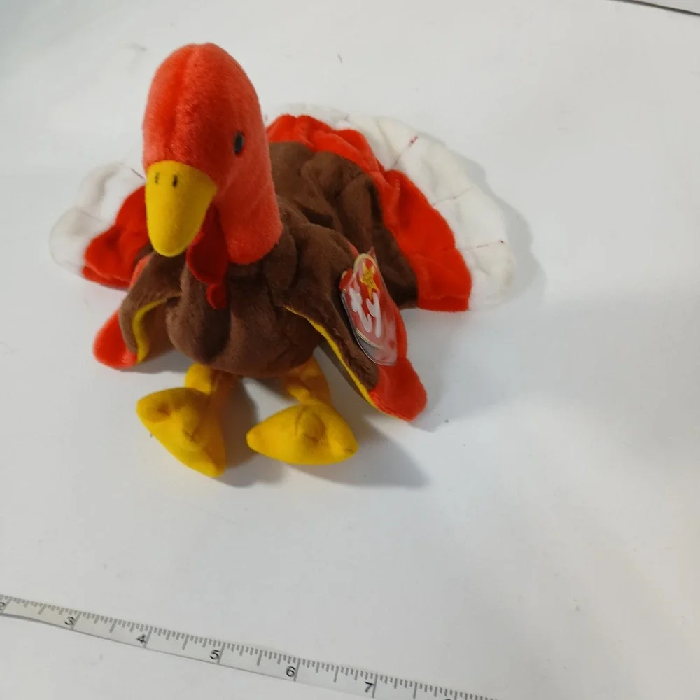 GOBBLES Ty Beanie Baby MultipleTag Errors 1996 Turkey Original Retired MINT Rare